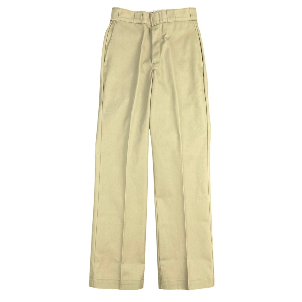 Vintage Dickies 874 Work Pants Men 28x32 Khaki USA Talon Zipper Chinos 90s